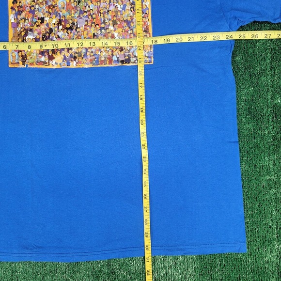 Vintage The Simpsons Shirt Size XL Blue Homer Bart Springfield Y2k AS IS - Picture 8 of 8